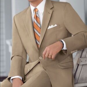 Jos. A. Bank khaki suit WORN ONCE / LIKE NEW